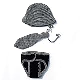 PANCY ベビー服 ベビー用 コスチューム 寝相アート 新生児 着ぐるみ 3点セット 出産祝い プレゼント ネクタイ