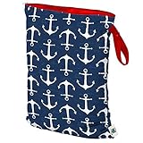 Planet Wise Wet Diaper Tote Bag, Overboard Twill, Large by Planet Wise [並行輸入品]