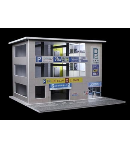 Amazon.co.jp: MOMOAO 香港街景 駐車シーン付き 1/64 街並み
