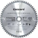 Concord Blades ACB0725T060HP 7-1/4-Inch 60 Teeth TCT Non-Ferrous Metal Saw Blade [並行輸入品]