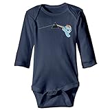 かわいい 子供 ピンク フロイド レインボー ポニー 半袖ロンパース カジュアル Navy Size 6 M
