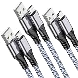 USB Type C ケーブル USB-A & USB-Cケーブル【3本セット】ANDTOBO 3.0A 急速充電タイプc ケーブル iPhone 16/16 Pro/16 Plus/16 Pro Max, iPhone 15, Samsung S21 S22 S23 S23 S20 S10 S9 Note 20、Pixel 7 その他 Android 等 USB-C機器対応 1m+1m+1m