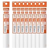 ぺんてる ボールペン替芯 エナージェル 0.5mm オレンジ 10本 XLRN5-F(10)