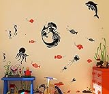 Pop Decors Sea World Beautiful Wall Stickers for Kids Rooms [並行輸入品]