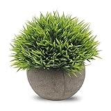 Binen 人工観葉植物 インテリアグリーン まあるい人工鉢植え 飾り物