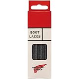 (レッドウィング) REDWING 純正 フラット ワックスト ブーツレース ブラック 48インチ (120cm) 靴紐 Style No.97155 シューレース 靴ひも 48インチ ブラック