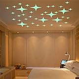ALLICERE Glow In The Dark Luminous Stars Wall Stickers Luminous Decal Stickers Fluorescent Wall Stic