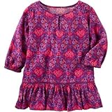 OSHKOSH(オシュコシュ) 2ピースプリントラッフルヘムドレス パープル ワンピース 9ヶ月【並行輸入】