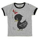 Mademoiselle papillon ベビー 半袖 Tシャツ みにくいアヒルの子 【ミスティグレー:80】