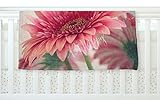 KESS InHouse Robin Dickinson Be Happy Pink Floral Fleece Baby Blanket 40 x 30 [並行輸入品]
