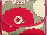 ポーチェ(pouche) 母子手帳ケース ジャバラ 北欧フラワー (ピンクダリア)