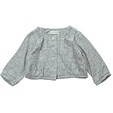 《春夏対応》(日本製) Joues douces(ジュース デュース) プクプクジャガード長袖カーディガン 90cm /GY NO.DP-71809