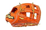 久保田スラッガー KSG-L5 DPオレンジ 硬式内野手用グラブ GTK湯もみ型付け 右投げ用