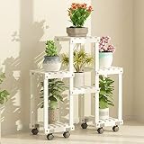 木製フラワーラック室内植物スタンド木製植物フラワーディスプレイスタンド木製ポットシェルフストレージラック屋外 (色 : B1)