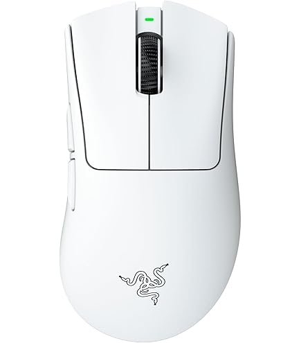 Razer DeathAdder V4 Pro (White Edition) Gaming Mouse, Wireless