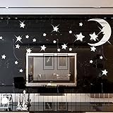 星月 DIYウォールステッカー かわいい おしゃれなウォールステッカー ことも部屋用 寝室