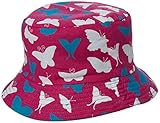 Hatley ハットレイ 女の子 蝶々柄、リバーシブル帽子 S(45.7cm)2〜4才用 マルチカラー 綿100% SH0INBU023