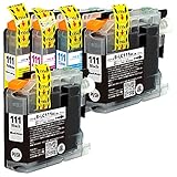 LC111 (BK×2/C/M/Y) 5本セット ブラザー用 純互換インクカートリッジ 残量表示 最新ICチップ Morishop製 LC1