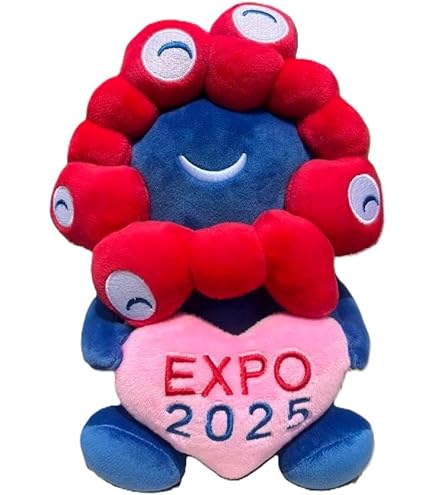 Amazon.co.jp: ミャクミャク もちもちぬいぐるみ M 大阪関西万博 お