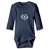 Iron Man Coolコスチュームデザイン面白いプリントボディスーツ面白いNeutral Baby Onesie Infant Boys Girls カラー: ブラック