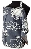 Palm & Pond Grey/White Floral Baby Breastfeeding Cover Medium by Palm and Pond
