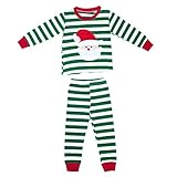 domybest ベビー服　肌着　長袖シャツとロングパンツ上下二点セッド　2-7歳　ボーダー　コットン　パジャマ　ルームウェア　普段着　春夏秋　可愛い (90)