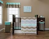 Trend Lab Cocoa Mint Baby 3 Piece Crib Bedding Set by Trend Lab [並行輸入品]