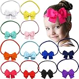 16pcs赤ちゃん女の子ヘアBowsワニクリップグログランリボンPinwheel Head Wearアクセサリー