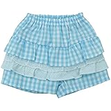 《夏物》(日本製) Pample Mousse(パンプルムース) ギンガムチェック切り替えショートパンツ 80cm /SA NO.DP-62306