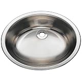 MR Direct 1917 18-Gauge Dual-mount Single Bowl Stainless Steel Vanity Sink [並行輸入品]
