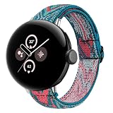 [PONATTENO] For Google Pixel Watch 2用バンド替えベルト ナイロン 弾性 伸縮性ゴムバンド 編み込み スポーツバンド交換用ストレッチバンド (アロー)