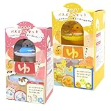 温泉あひるバスボール(1箱)＋にゃんこバスボール(1箱) セット ゆずの香り 入浴剤 ミニうきわ フィギュア付き アヒル ネコ ねこ お風呂のおもちゃ 浴用化粧料 ギフトに最適!