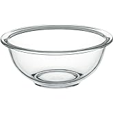 iwaki(イワキ) AGCテクノグラス 耐熱ガラス ボウル 丸型 1.5L 外径21.3cm 電子レンジ/オーブン/食洗器対応 食材を混ぜやすい広口デザイン 安定しやすい低重心設計 BC323