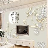 壁画のテレビの背景の壁のテレビの背景の壁の家族興中国の蓮不織布壁紙リビングルーム、ベッドルーム、テレビの背景の壁、織物壁紙、家族興蓮、中国の壁紙、