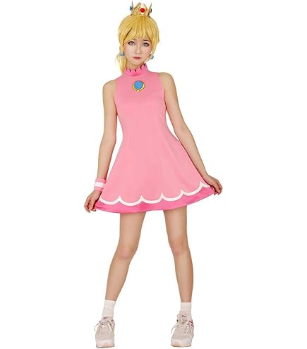 Miccostumes 女性 プリンセス コスプレ 衣装 フルセット テニス スポーツ ショーツ ノースリーブ クラウン付き (S) Amazon | Miccostumes 女性 プリンセス コスプレ 衣装 フルセット