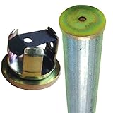 【10個入】 単管打込み用ヘッド 管打兄弟 J-304 48.6用 抜け落ちストッパー付 単管のヘッドにつけてハンマーで打つためのキャップ J販 代不