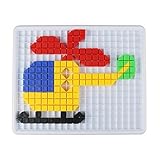 Yixin 420 Pieces Mosaic Puzzle Intellect Toy Pegboard Jigsaw Puzzle Block Building Game for Kids Kin