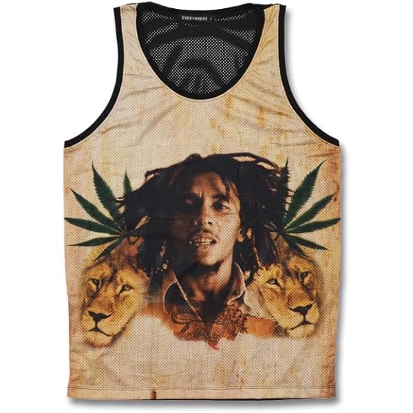 Amazon | レゲエ ライオン メッシュ DJ おもしろ タンクトップ ラスタ