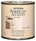 Rust-Oleum 7921730 American Accents 1/2 Pint Latex, Satin Heirloom White [並行輸入品]