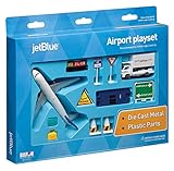 JetBlue Die-Cast Airport Playset (11 Pieces in set) [並行輸入品]