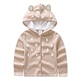 Tortor 1bacha(JP)　子供　ニットカーディガンセーター　キッズ　ニット編み　ベビー服　セーター　女の子　長袖　秋もの　ガールズ　水玉　女児　ピンク　可愛い　体温調節　 フード付　綿95％