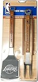 Sportula製品ss-sp-9021414 9021414 Sportula 3pieceステンレススチールバーベキューセット、ロサンゼルスレイカーズ
