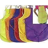 Fun Express Assorted Children's Artists Aprons for Kitchen or Classroom (Pack of 12) [並行輸入品]