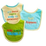 Spit Happens - Humorous Baby Bibs By Wild Child by Wild Child
