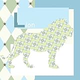 Oopsy Daisy Canvas Wall Art, Lionly Lion, 18" x 18" [並行輸入品]