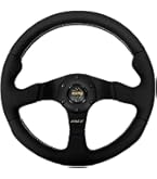 Amazon | MOMO(モモ) ステアリング ドリフト 33パイ BK/スエード D-20