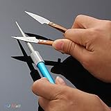 Jiayuane ダイヤモンドペンナイフシャープナーポケットプロフェッショナル砥石アウトドアフィッシング（ブルー）