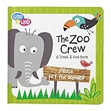 C.R. Gibson Gibby and Libby Textured Touch and Feel Board Book, The Zoo Crew by C.R. Gibson