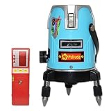 FUKUDA 5ライン レーザー墨出し器+受光器セット EK-488 4方向大矩ライン 4垂直・1水平 フルライン測定器 オートラインレーザー フクダ 墨出し器 水平器