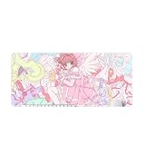 XINGYUNSHI カードキャプターさくら 木之本桜 マウスパッド 大型 おしゃれ 周辺 グッズ 滑り止め マウス用パッド キーボードパッド デスクマット ズ オフィス 自宅兼用